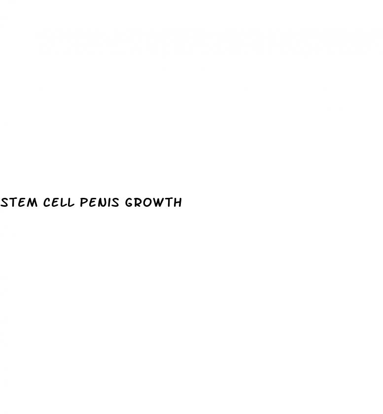 stem cell penis growth