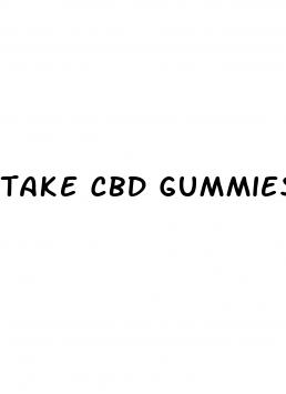 take cbd gummies with food