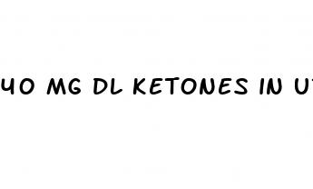 40 mg dl ketones in urine keto diet