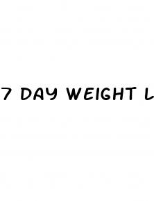 7 day weight loss diet