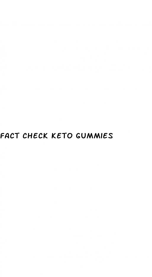 fact check keto gummies
