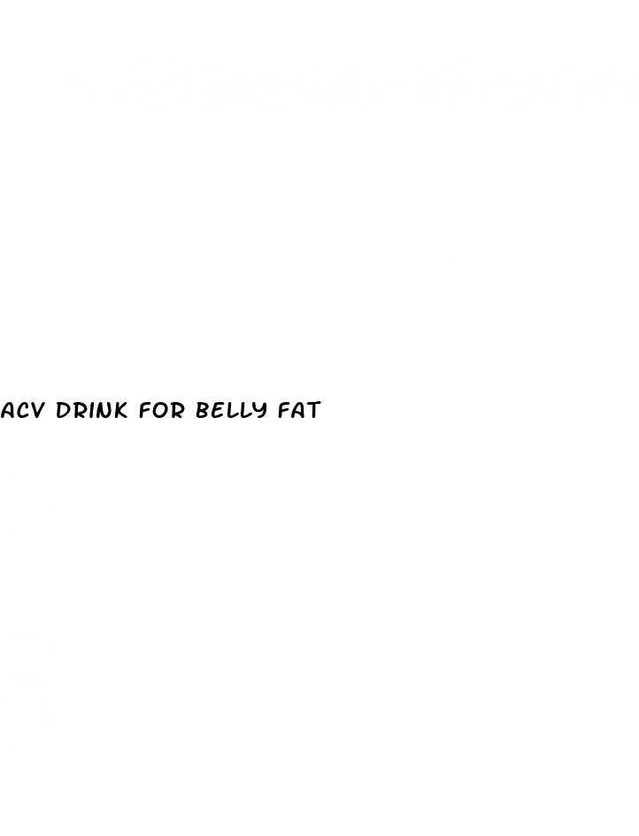 acv drink for belly fat