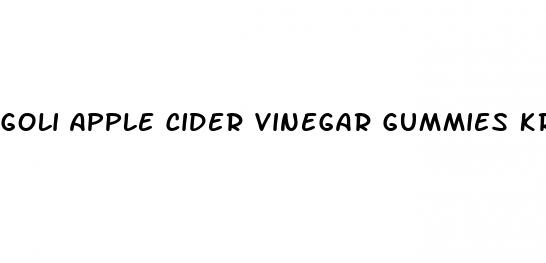 goli apple cider vinegar gummies kroger