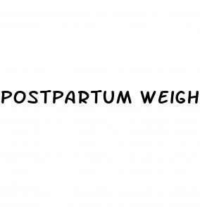 postpartum weight loss plan