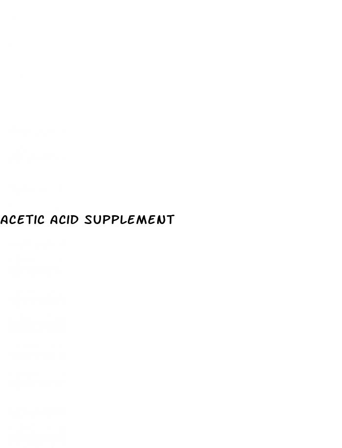 acetic acid supplement
