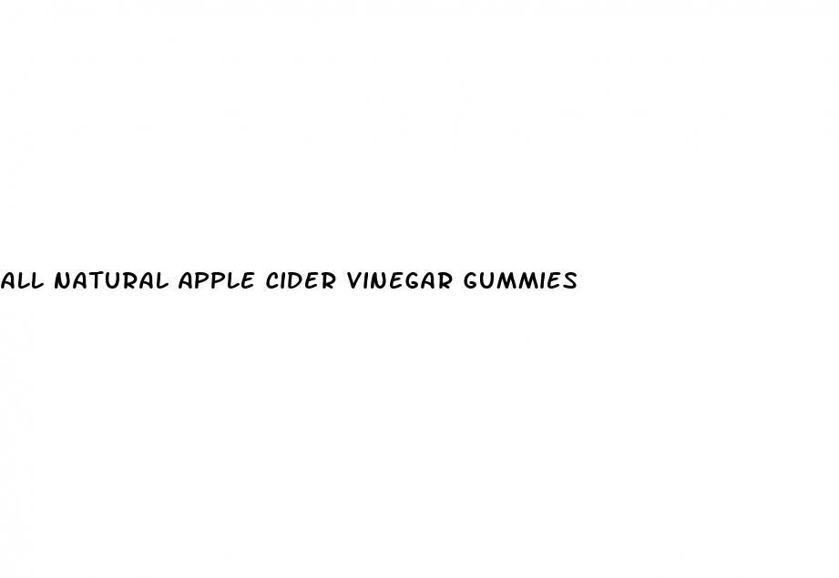 all natural apple cider vinegar gummies