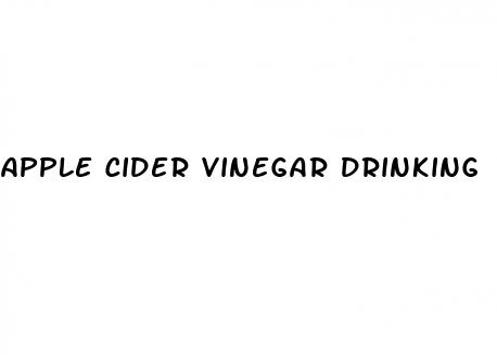 apple cider vinegar drinking
