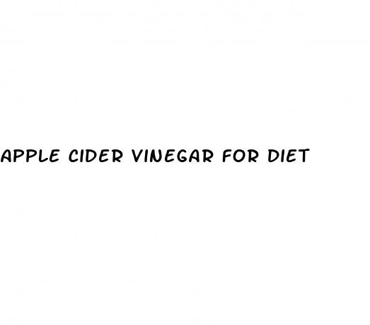 apple cider vinegar for diet