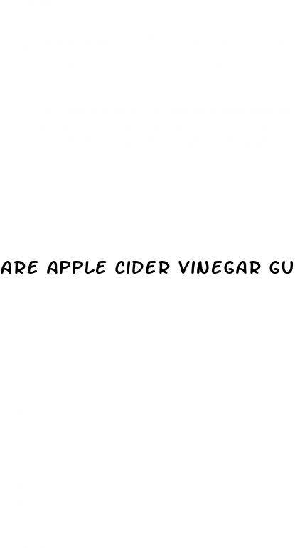 are apple cider vinegar gummies bad for you
