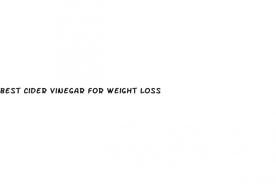 best cider vinegar for weight loss