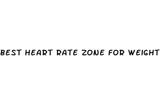 best heart rate zone for weight loss