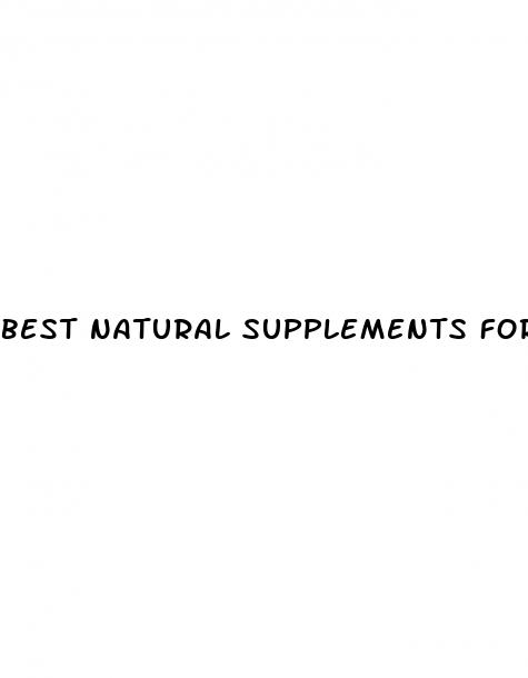 best natural supplements for weight loss