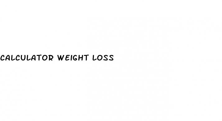 calculator weight loss