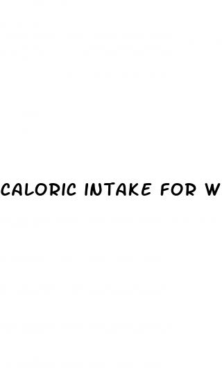 caloric intake for weight loss