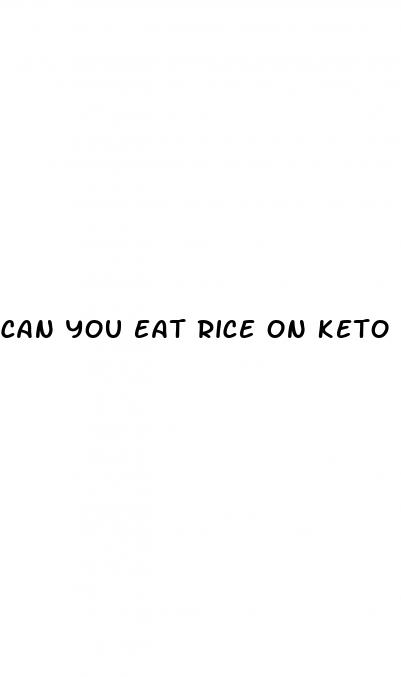 can you eat rice on keto diet