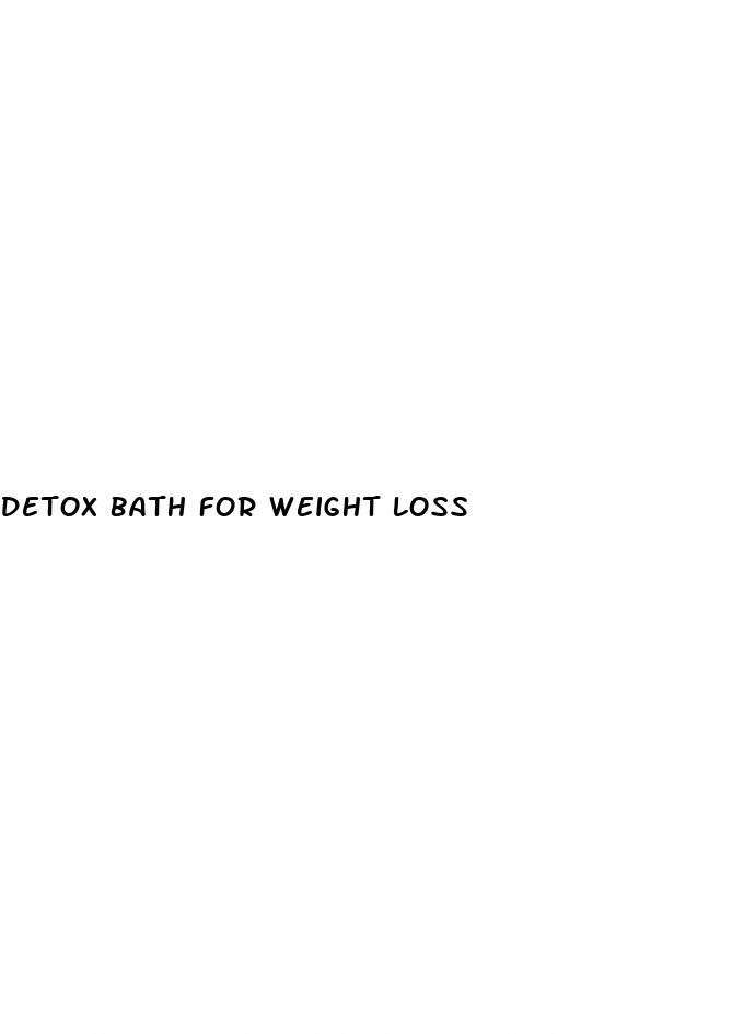 detox bath for weight loss
