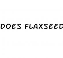 does flaxseed help with weight loss