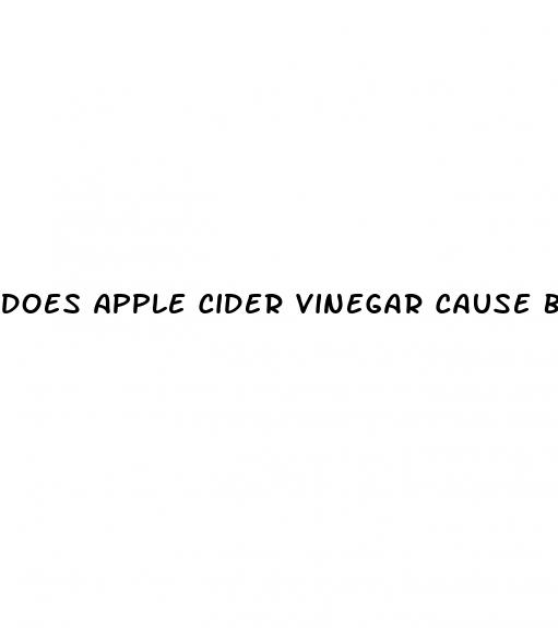 does apple cider vinegar cause bloating