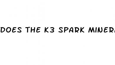 does the k3 spark mineral work