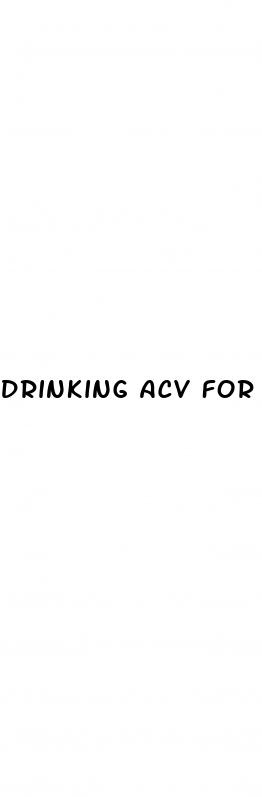 drinking acv for weight loss