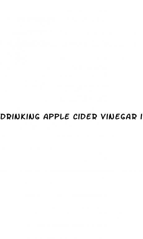 drinking apple cider vinegar in the morning