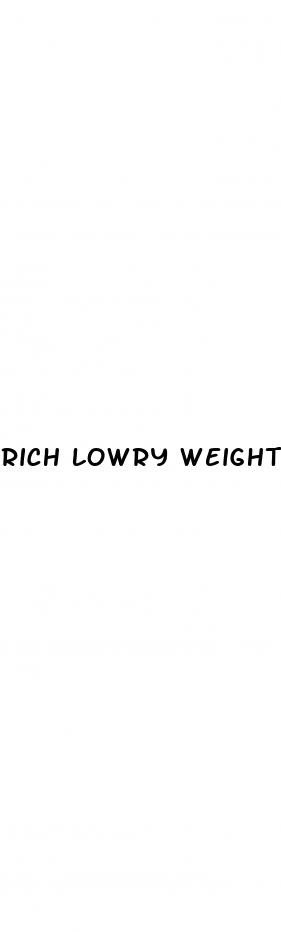 rich lowry weight loss