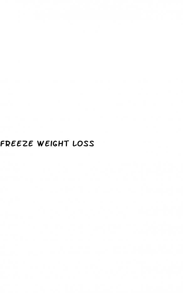 freeze weight loss