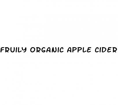 fruily organic apple cider vinegar gummies