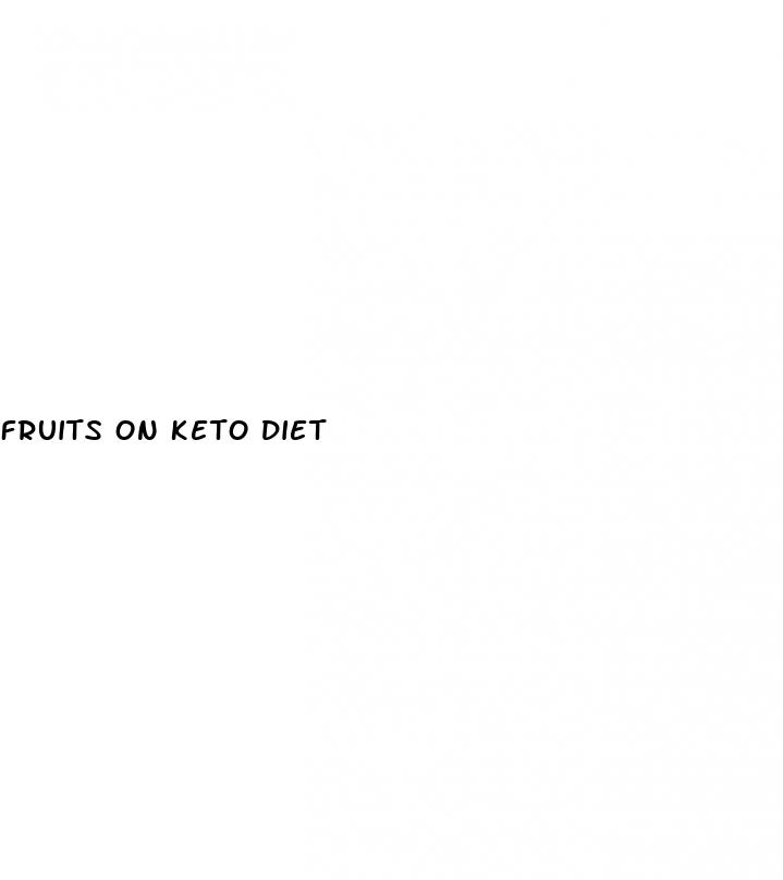 fruits on keto diet