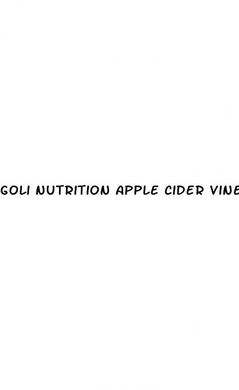 goli nutrition apple cider vinegar gummy