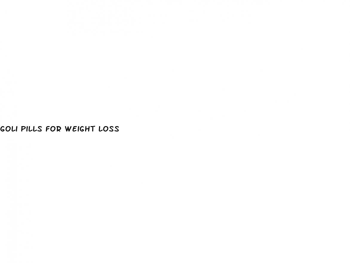 goli pills for weight loss