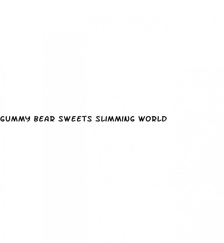 gummy bear sweets slimming world