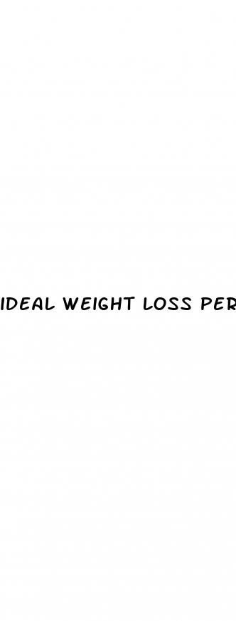 ideal weight loss per week