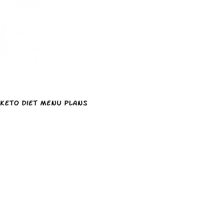 keto diet menu plans