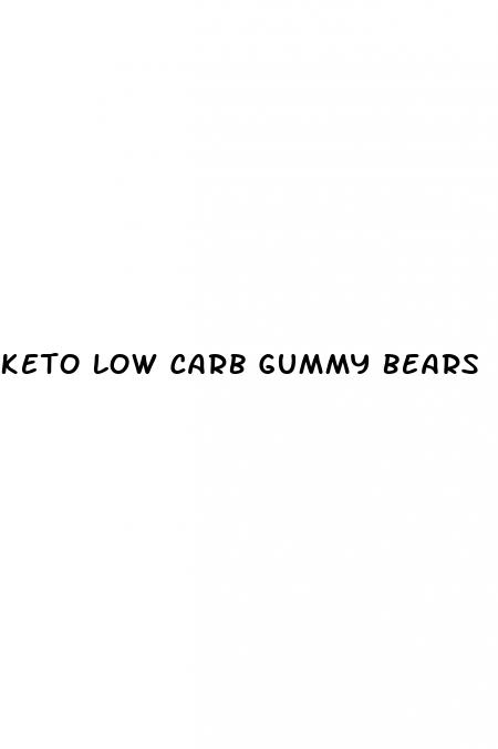 keto low carb gummy bears