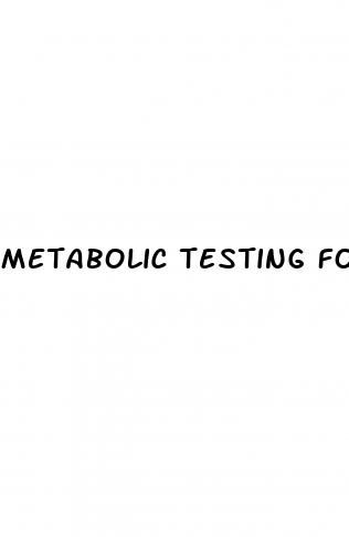 metabolic testing for weight loss