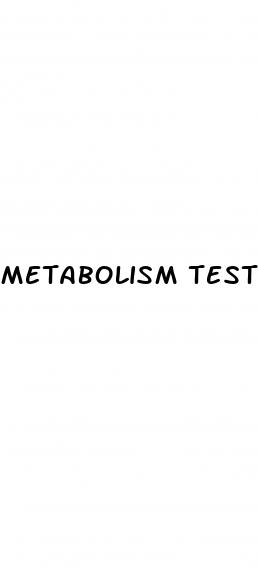 metabolism test for weight loss