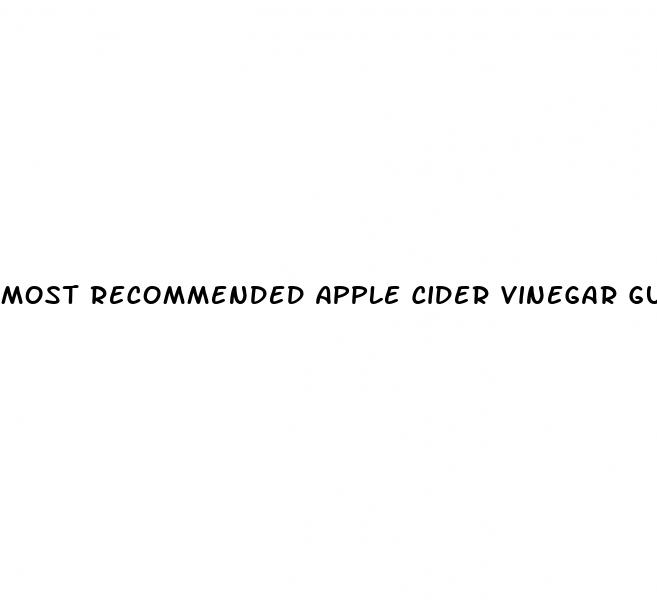 most recommended apple cider vinegar gummies