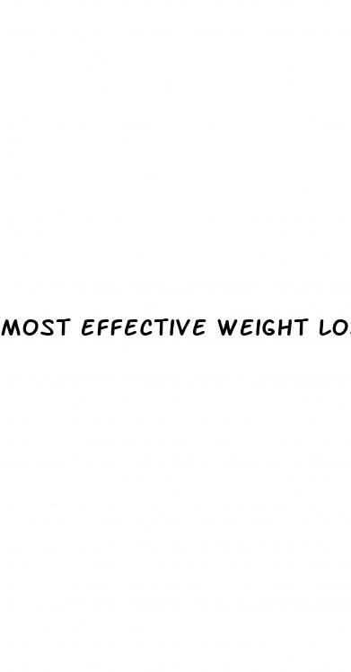 most effective weight loss programs