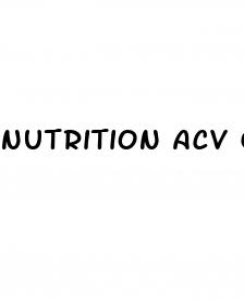 nutrition acv gummies