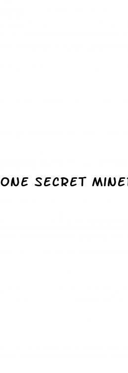 one secret mineral