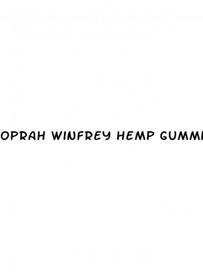 oprah winfrey hemp gummies