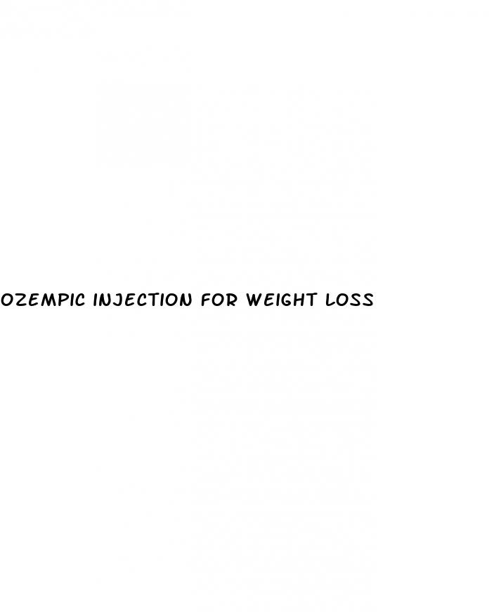 ozempic injection for weight loss