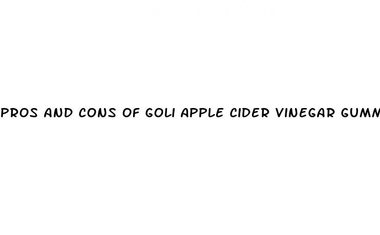 pros and cons of goli apple cider vinegar gummies