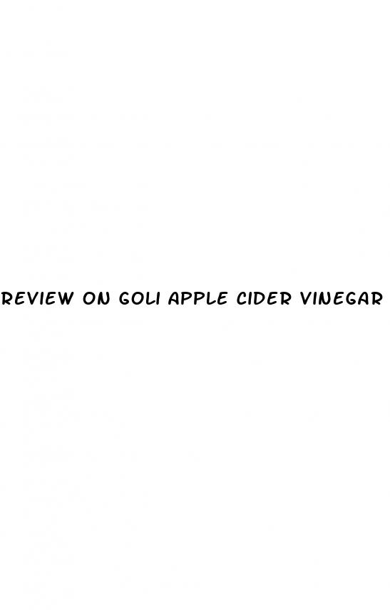 review on goli apple cider vinegar gummies