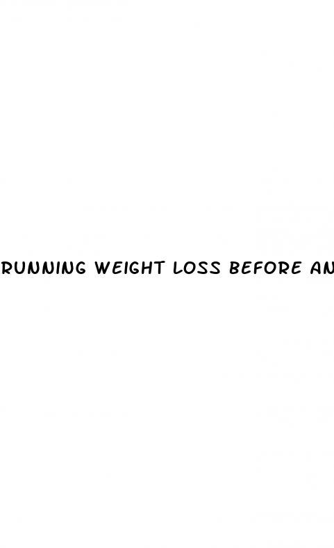 running weight loss before and after