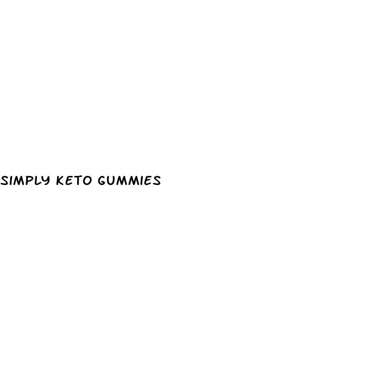 simply keto gummies