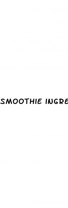 smoothie ingredients for weight loss