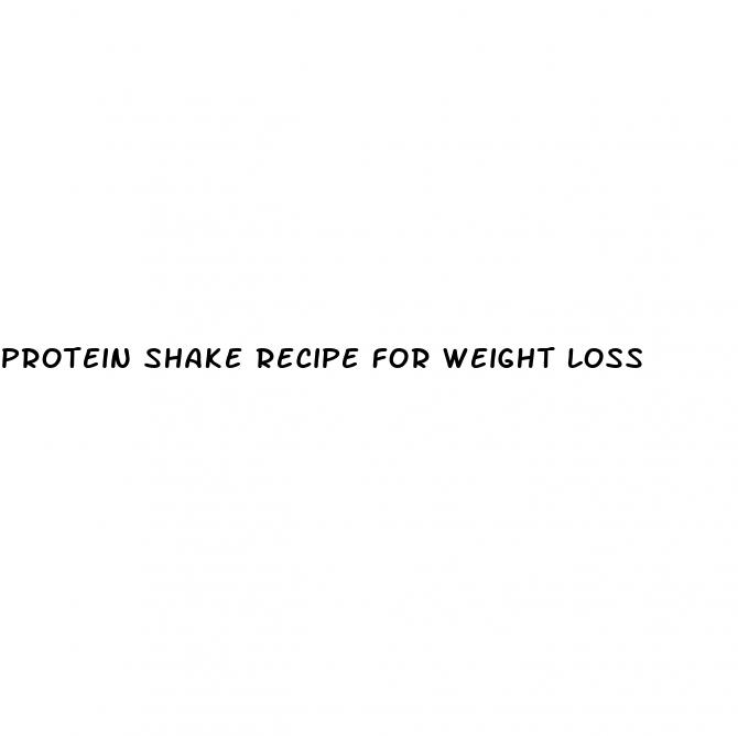 protein shake recipe for weight loss