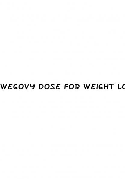 wegovy dose for weight loss